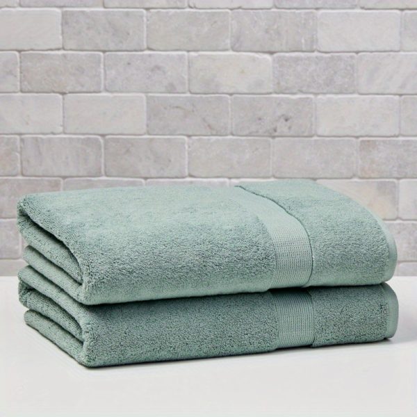 Signature Soft Solid Bath Towel, Green River