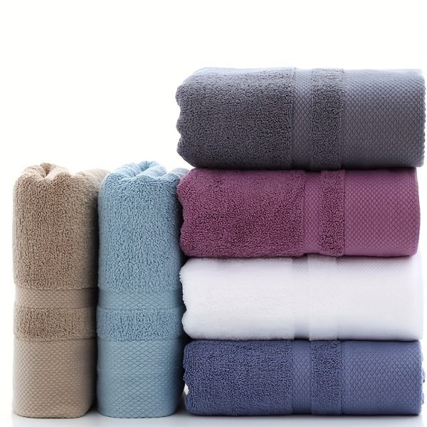 1pc Ultra-Absorbent Soft Bath Towel - Quick Drying, Solid Color Design, Versatile for Bathrooms, Gyms, Hotels, and Spas - Generous 55x27in Size, Essential Bathroom Accessories for Everyday Use