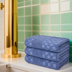 Ultra-Soft Cotton Bath Towel Set - 3pcs, Quick-Dry & Highly Absorbent, Odor-Resistant, Lightweight Spa Towels for All Skin Types,, Fragrance-Free